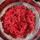 Omija extract bowl of red berries in a strainer