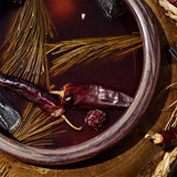 Jang cookbook page showing spices and dried peppers in a wooden barrel