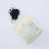 50g hijiki seaweed in cream resealable pouch, with loose dark seaweed flakes