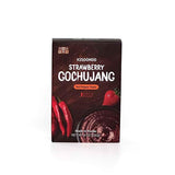 Kisoondo Strawberry Gochujang box, red pepper paste label on dark package