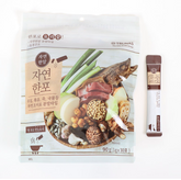 Seafood stock powder sticks package with pouch and stick sachet