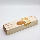 Potato noodles package with illustrated potato slices on a rectangular carton