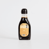 Traditional fish sauce bottle back with label and bar code