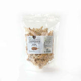 Dried white tree-ear mushrooms in clear sealed pouch, 100g