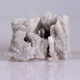 Coarse bamboo salt crystal cluster, white and sparkly