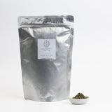 Mugwort powder 500g in silver stand-up foil pouch with label