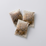 Samgyetang kit herb ingredient sachets, beige and brown sealed packets