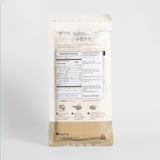 Hand pulled noodle pouch back with nutrition facts and ingredients panel